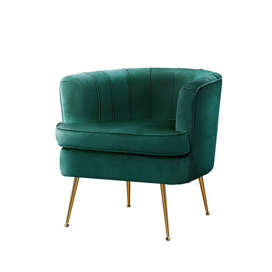 Artiss Armchair Velvet Green
