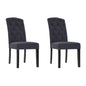 Artiss Set of 2 High Back Fabric Dining Chairs