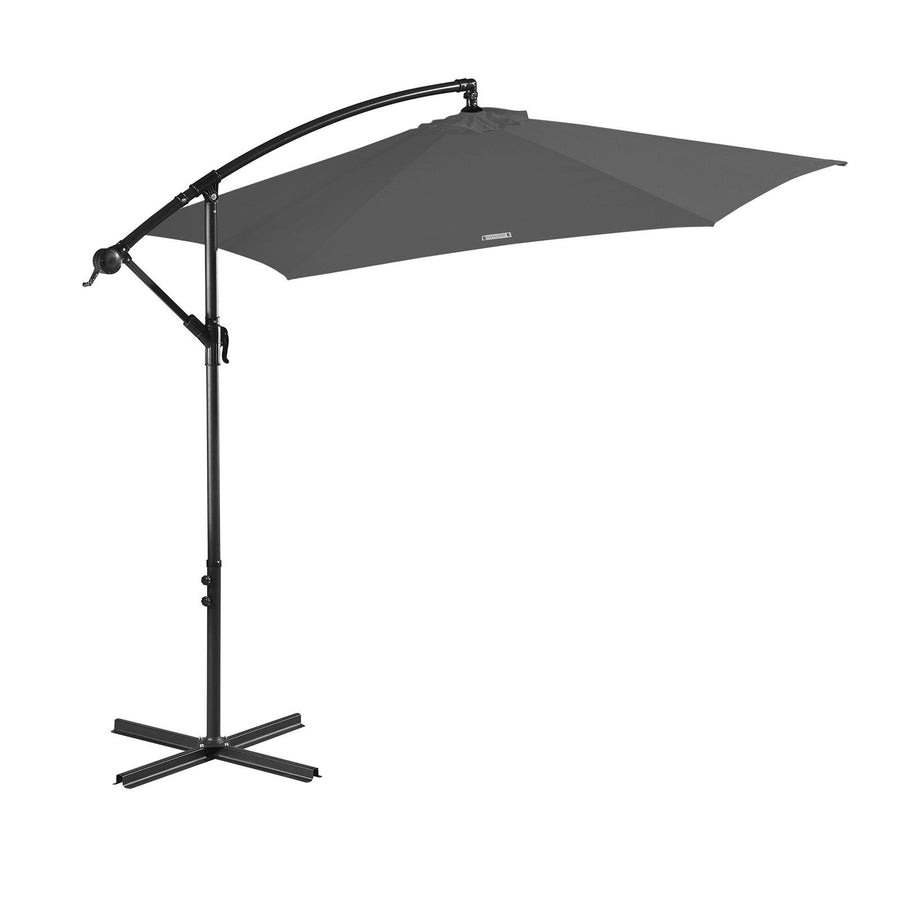 Milano 3Mt Cantilever Outdoor Umbrella Charcoal