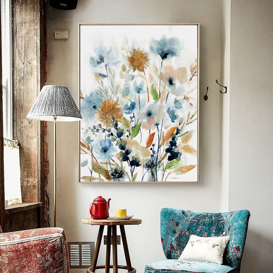 Colourful Floras Watercolour 70cm x 100cm