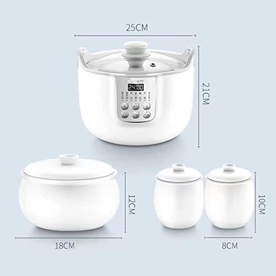 Joyoung White porcelain slow cooker 1.8Lt