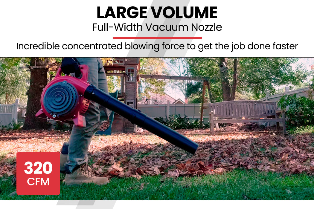 Baumr-AG Petrol Leaf Blower Vacuum 4 Stroke - Vac Garden Commercial Hand Outdoor