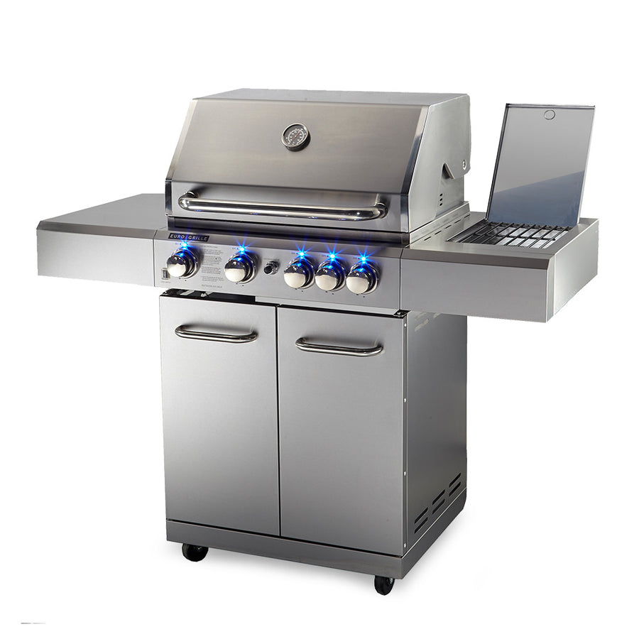 EuroGrille 5 Burner Gas BBQ Stainless Steel