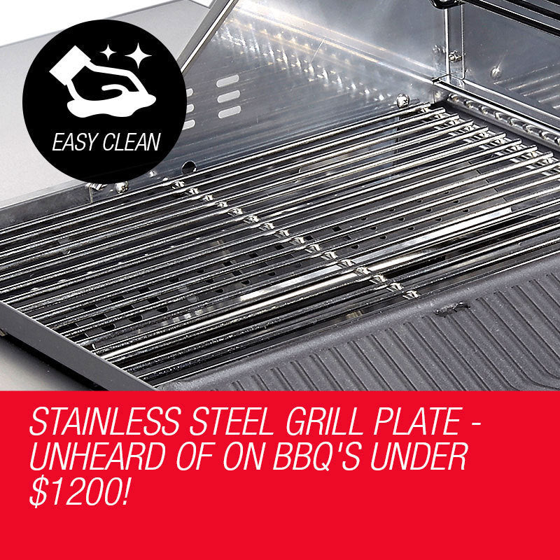 EuroGrille 5 Burner Gas BBQ Stainless Steel