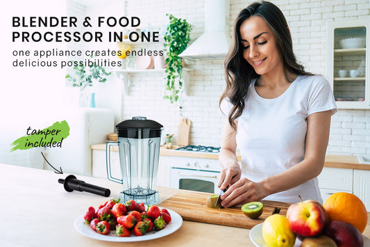 POLYCOOL 2L Blender Food Processor - 2200W Power, Smooth Blending