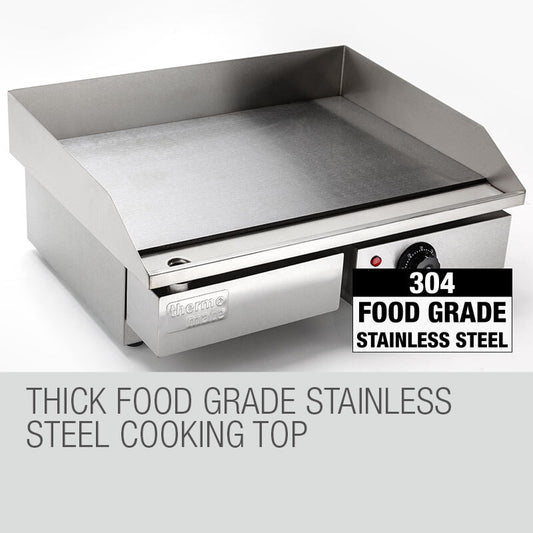 THERMOMATE 3000W Electric Griddle - Non-Stick Cooktop for Large Meals