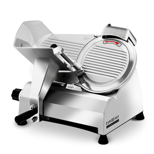 EuroChef Electric Food Slicer - 320W Stainless Steel Blade, Adjustable Thickness