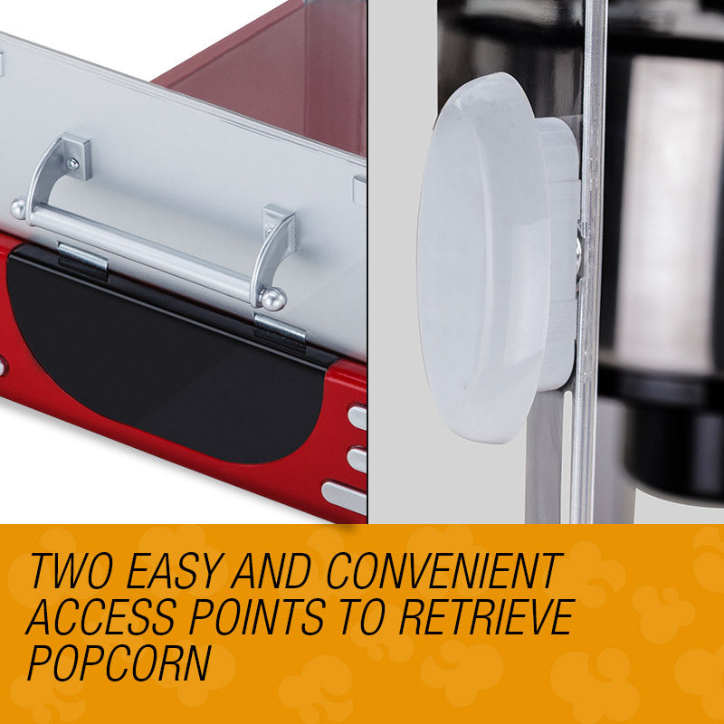 EuroChef Retro style microwave popcorn machine