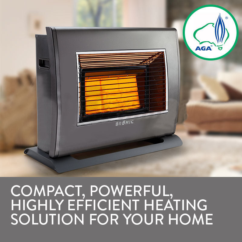 Bromic Supaheat II Flueless Natural Gas Heater - 5 Star Energy Rated
