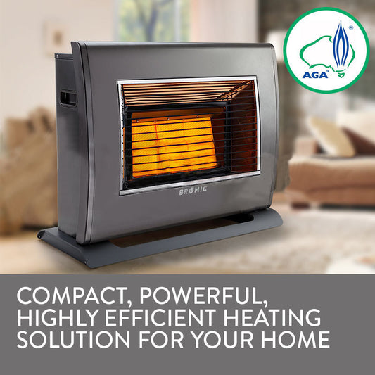 Bromic Supaheat II Flueless Natural Gas Heater - 5 Star Energy Rated