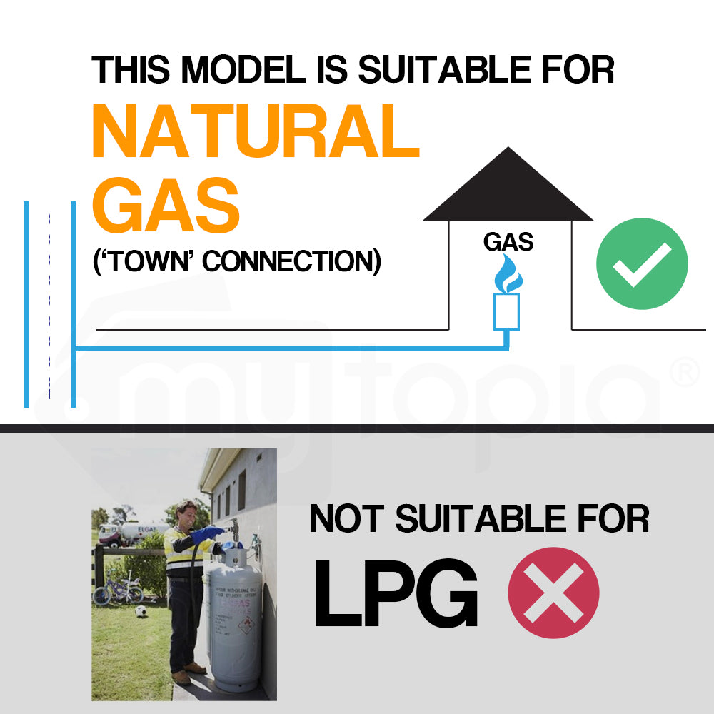 BROMIC supaheat II natural gas flueless heater