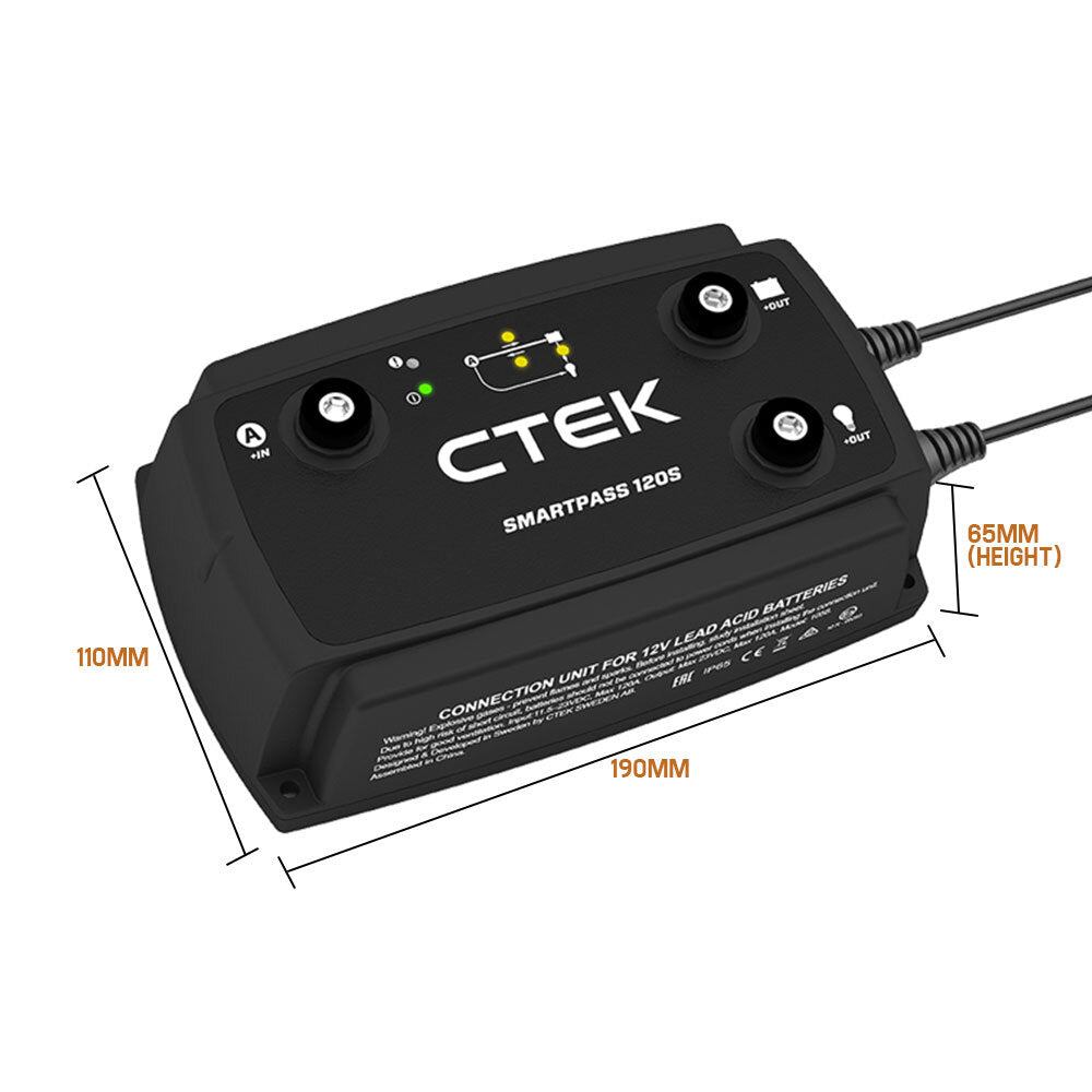 CTEK 120A Power Management System for 12V Battery