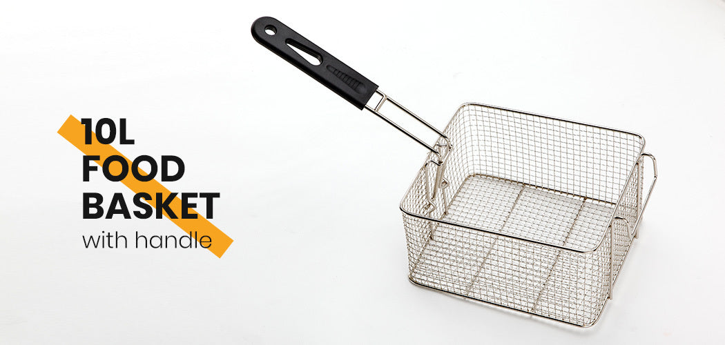 EuroChef 10L Electric Deep Fryer - 2500W Stainless Steel Cooking