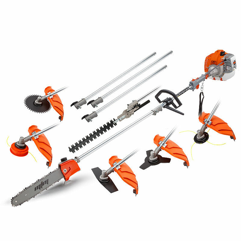 MTM Pole Chainsaw Brush Cutter Whipper Snipper Hedge Trimmer Saw Multi Tool 62CC