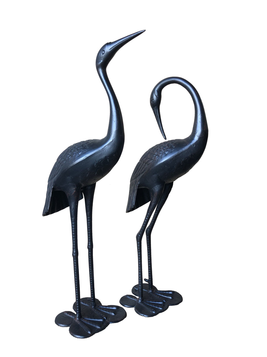 Blue Crane Aluminium Statues