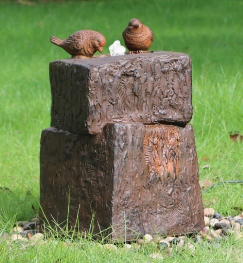 Dicky Bird Fountain with LED Light