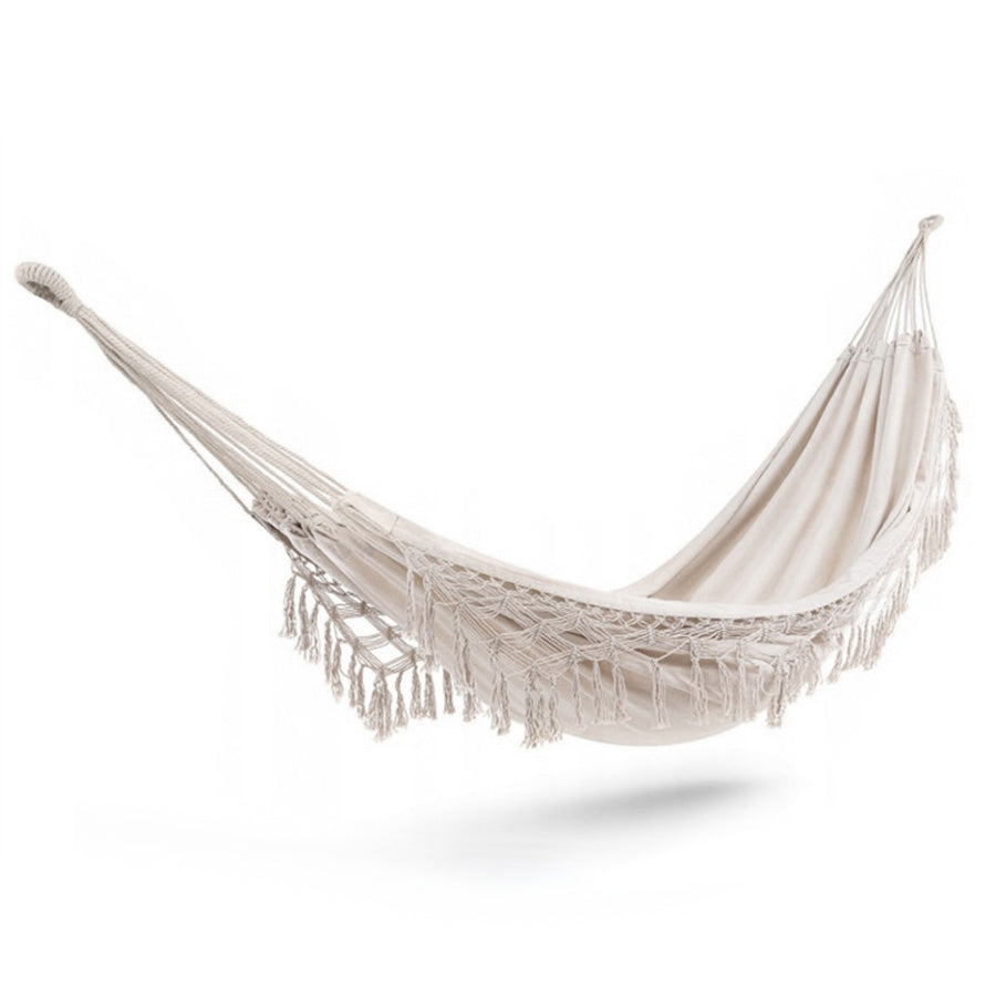 Boho Cotton Macrame Hammock Cream