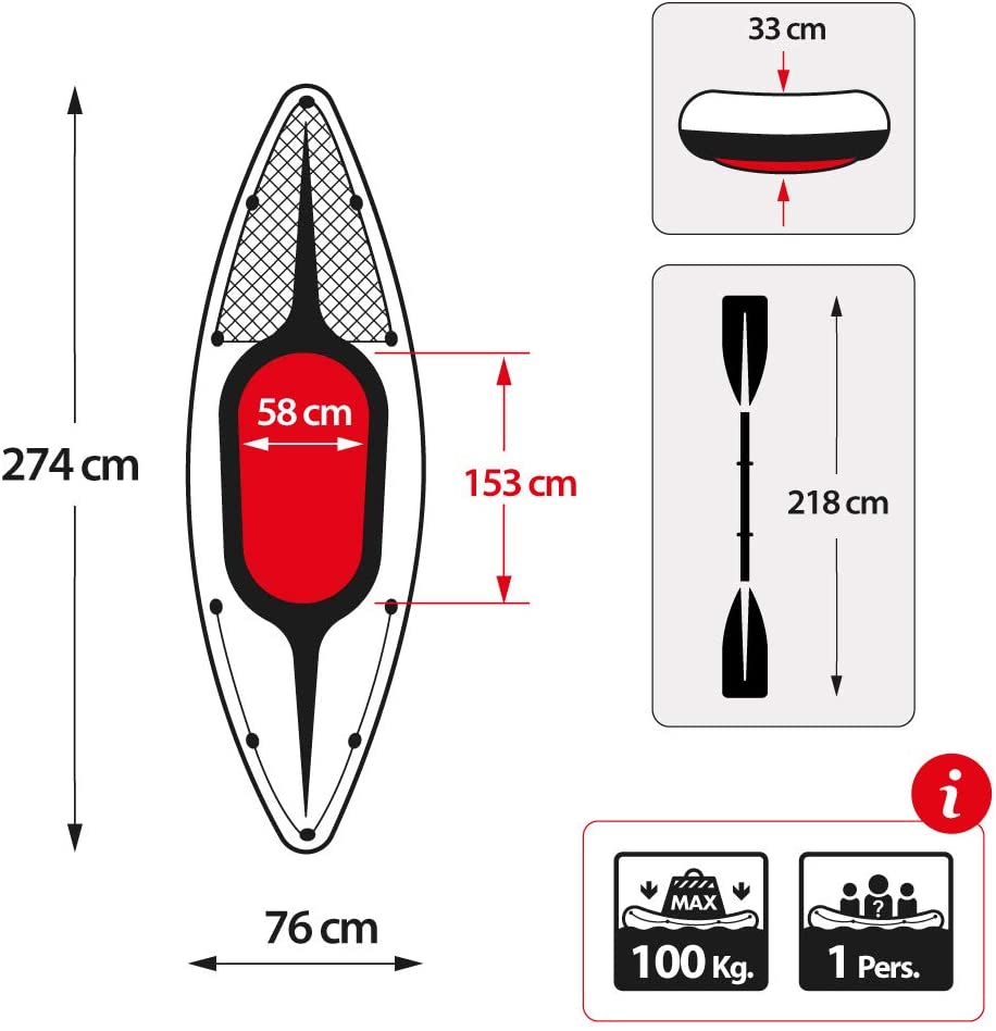 Intex Sports Challenger K1 Inflatable Kayak