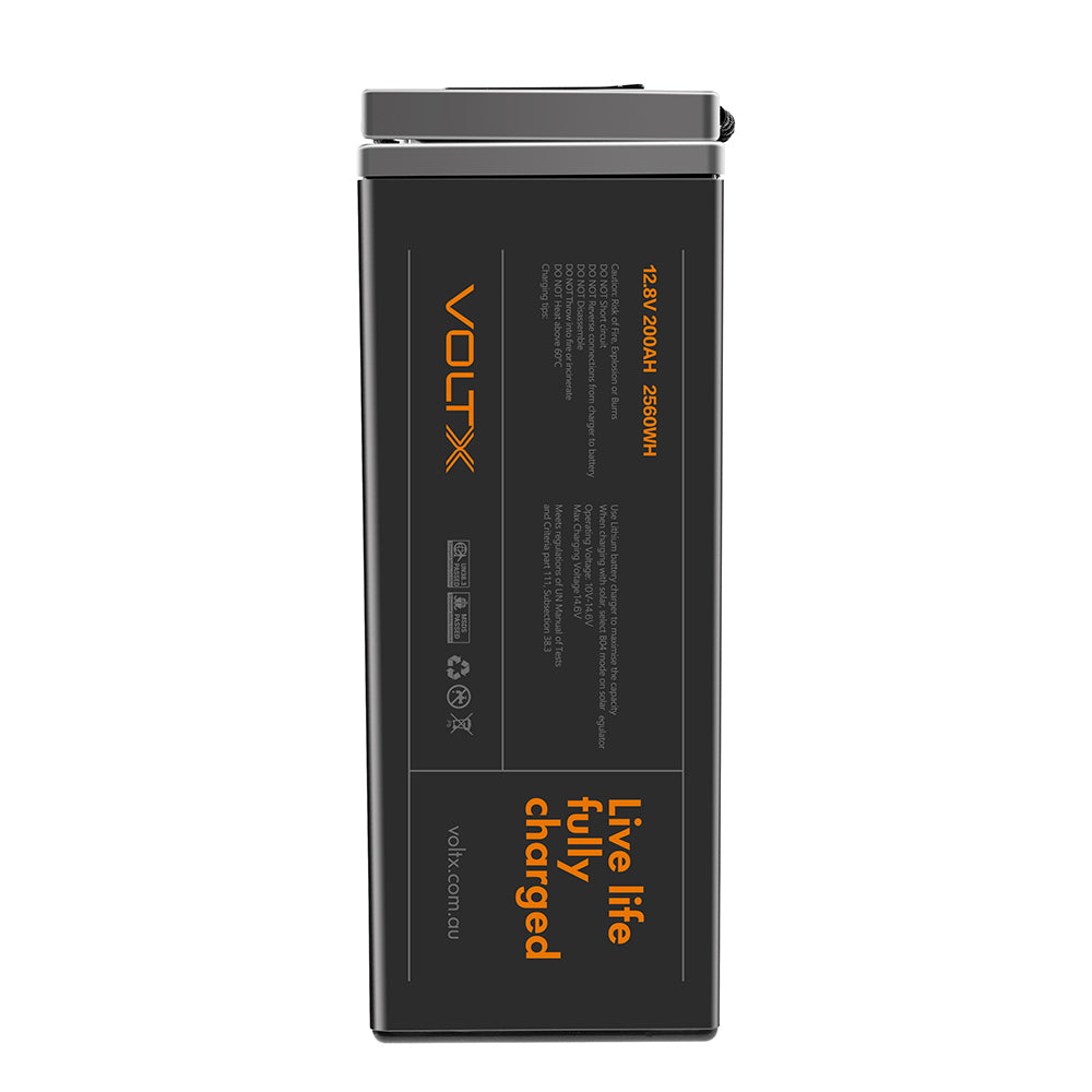 VoltX 12V Lithium Battery 200Ah Slim Plus