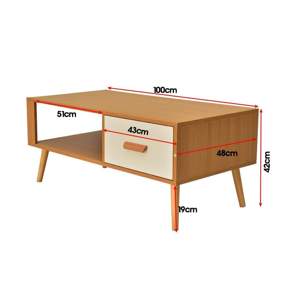 TV Stand with Storage Drawer 100CM