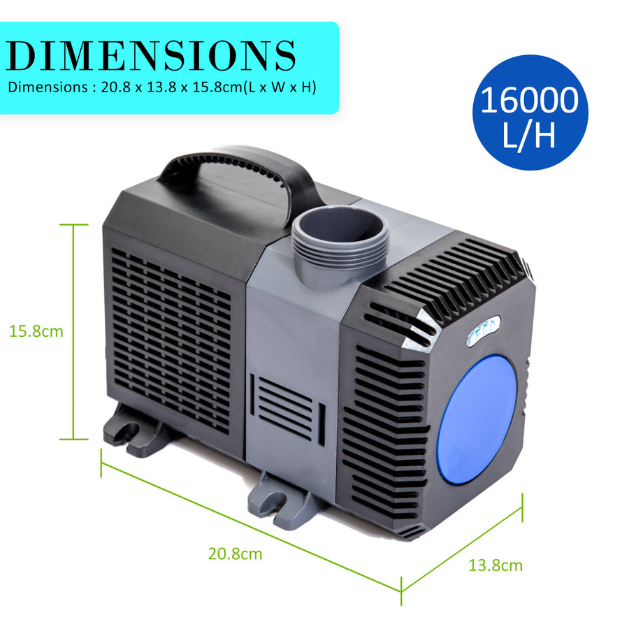 Dynamic Power Combo Aquarium Garden Filter 10000L/H + Submersible Water Pump 16000L/H