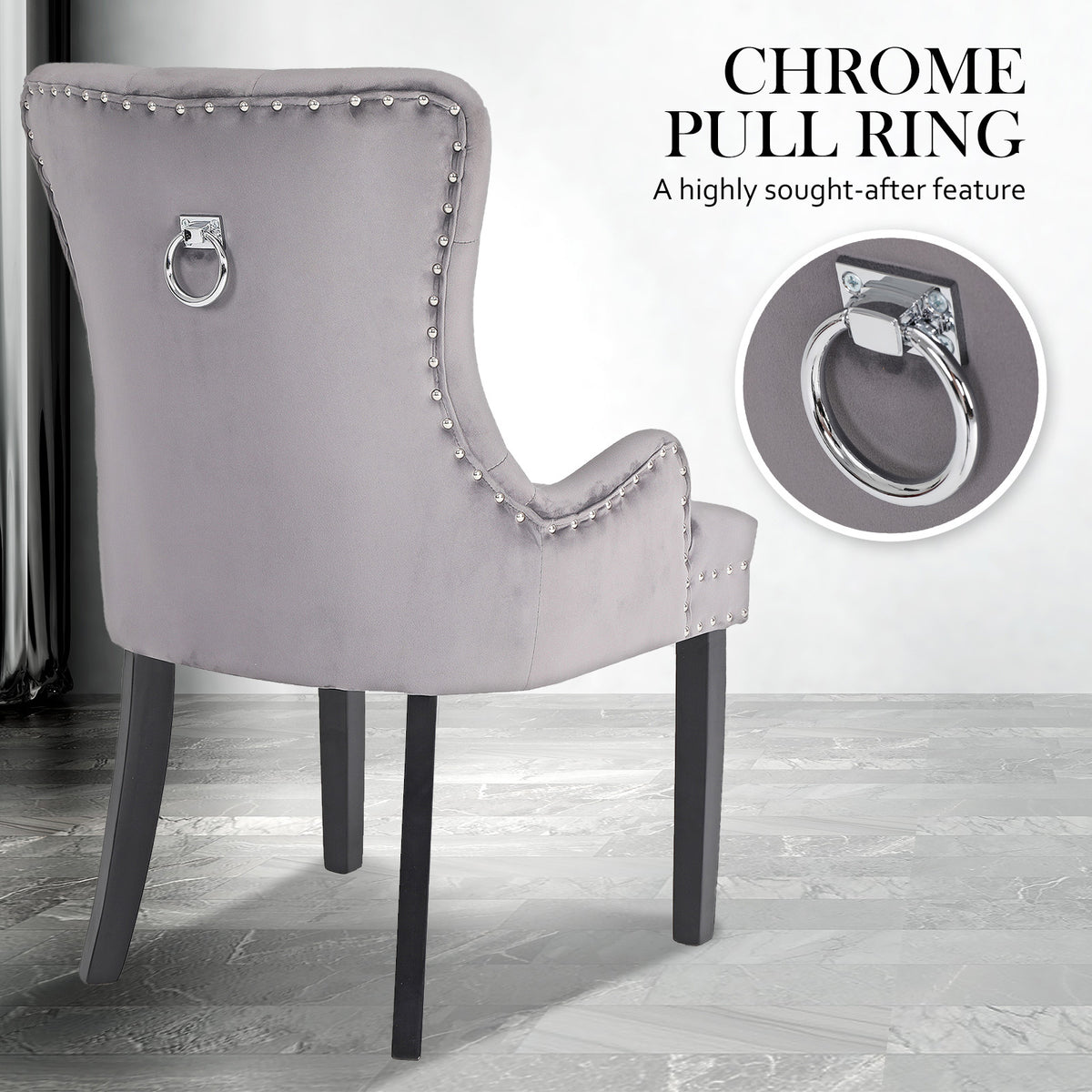 La Bella Provincial Style Dining Chair Grey