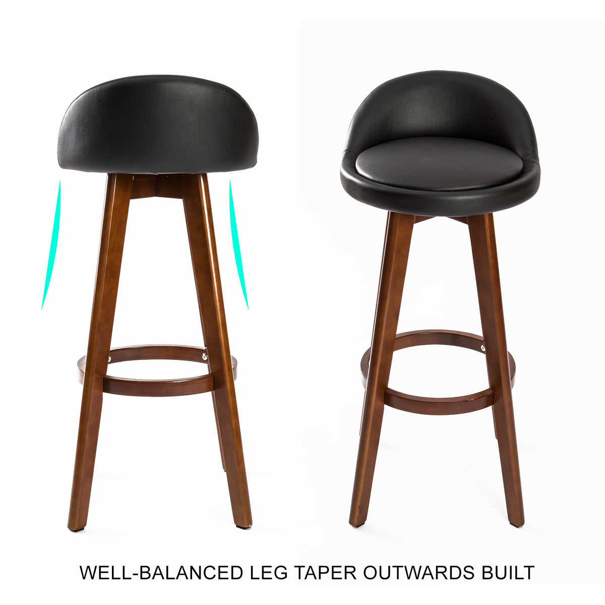 La Bella Leila Set of 4 Bar Stools