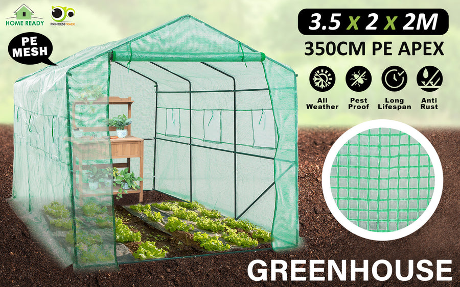 Home Ready Apex Greenhouse 3.5mx2mx2m