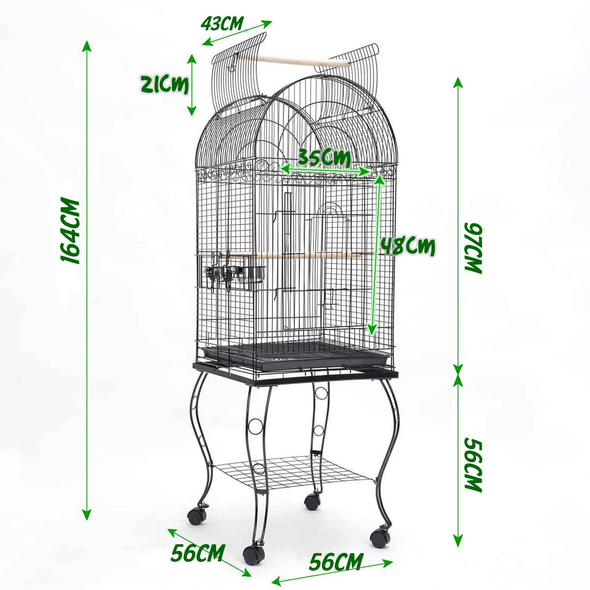 Paw Mate Bird Cage Parrot Aviary Soprano 164cm