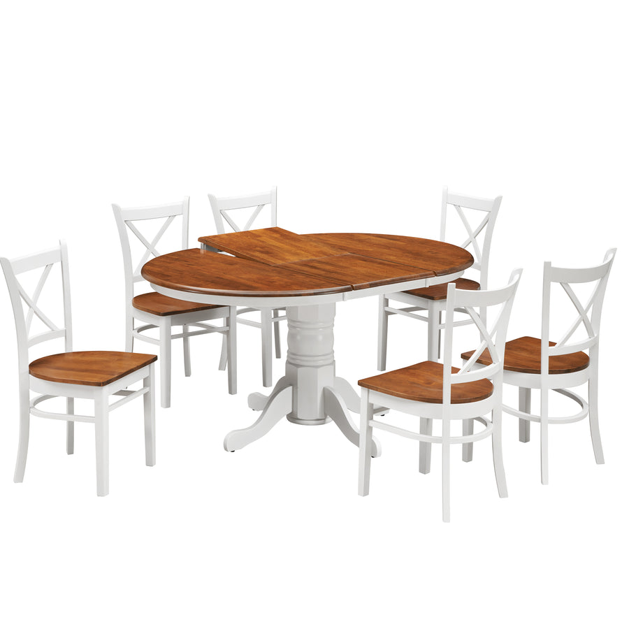 Lupin 7 Piece Dining Suite Extendable Table