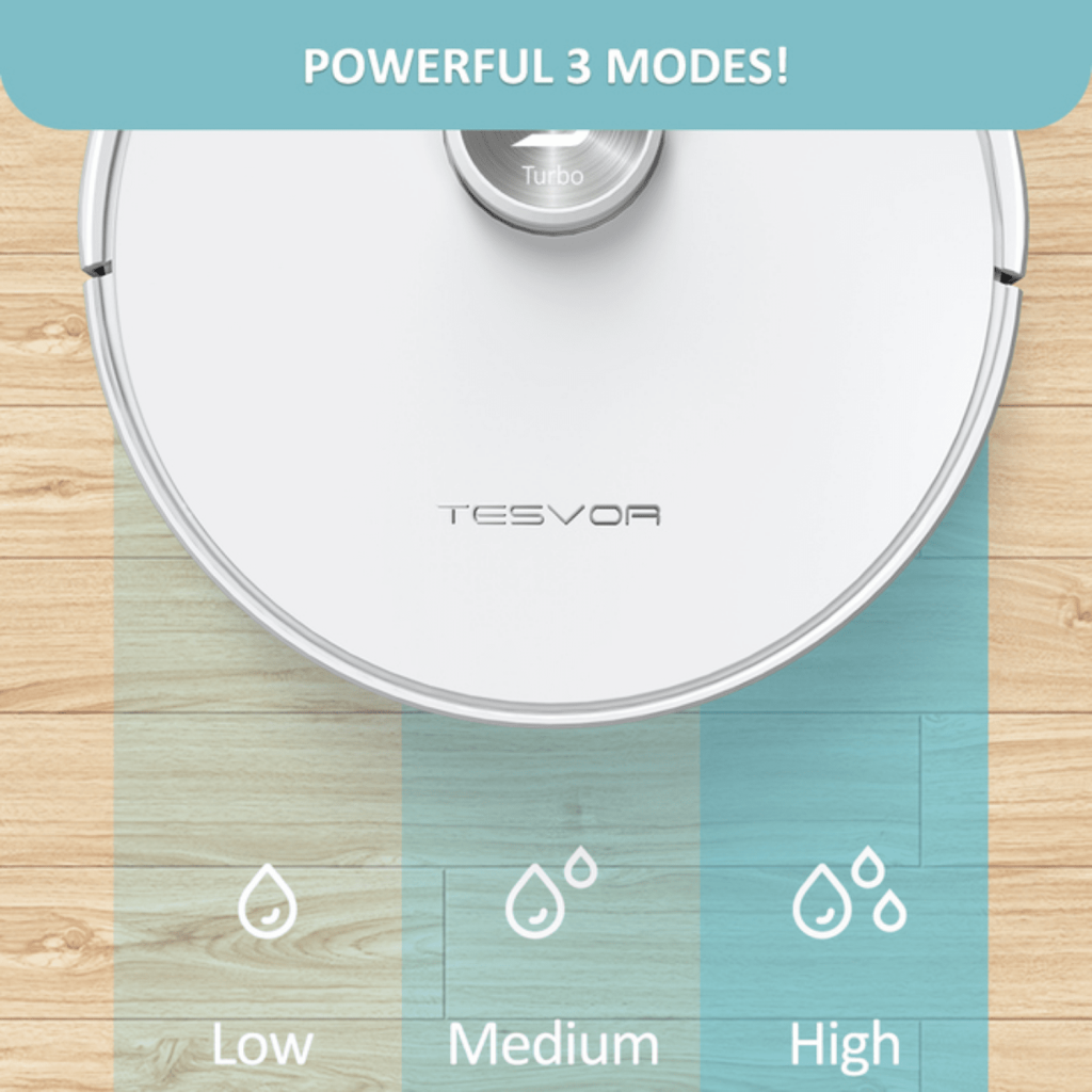 Tesvor S6 Robot Vacuum Mop Laser Navigation