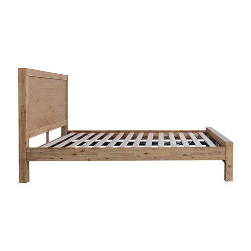 Nowra Queen Bed Frame - Veneered Acacia - Oak Colour