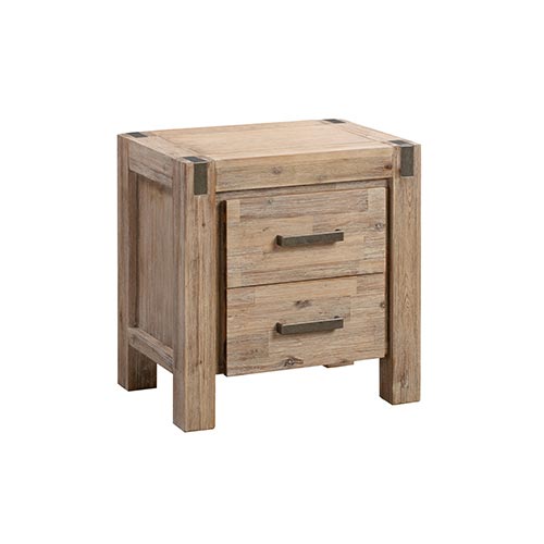 Java Bedside Table  Acacia & Oak Colour