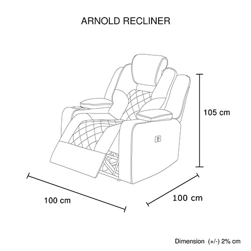 Electric Recliner with LED Features