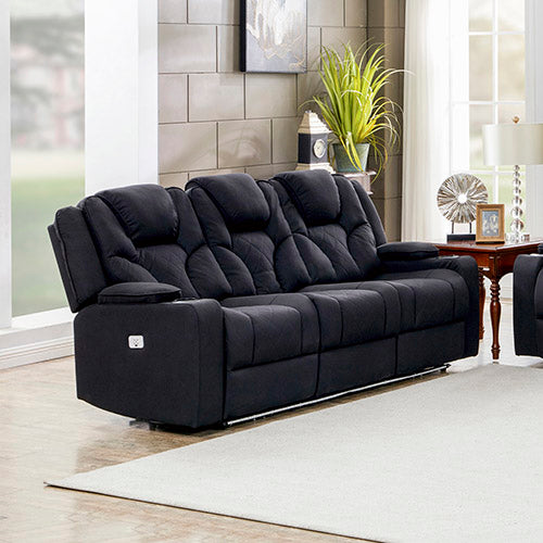 Fabric 3 Seater Electric Recliner Couch