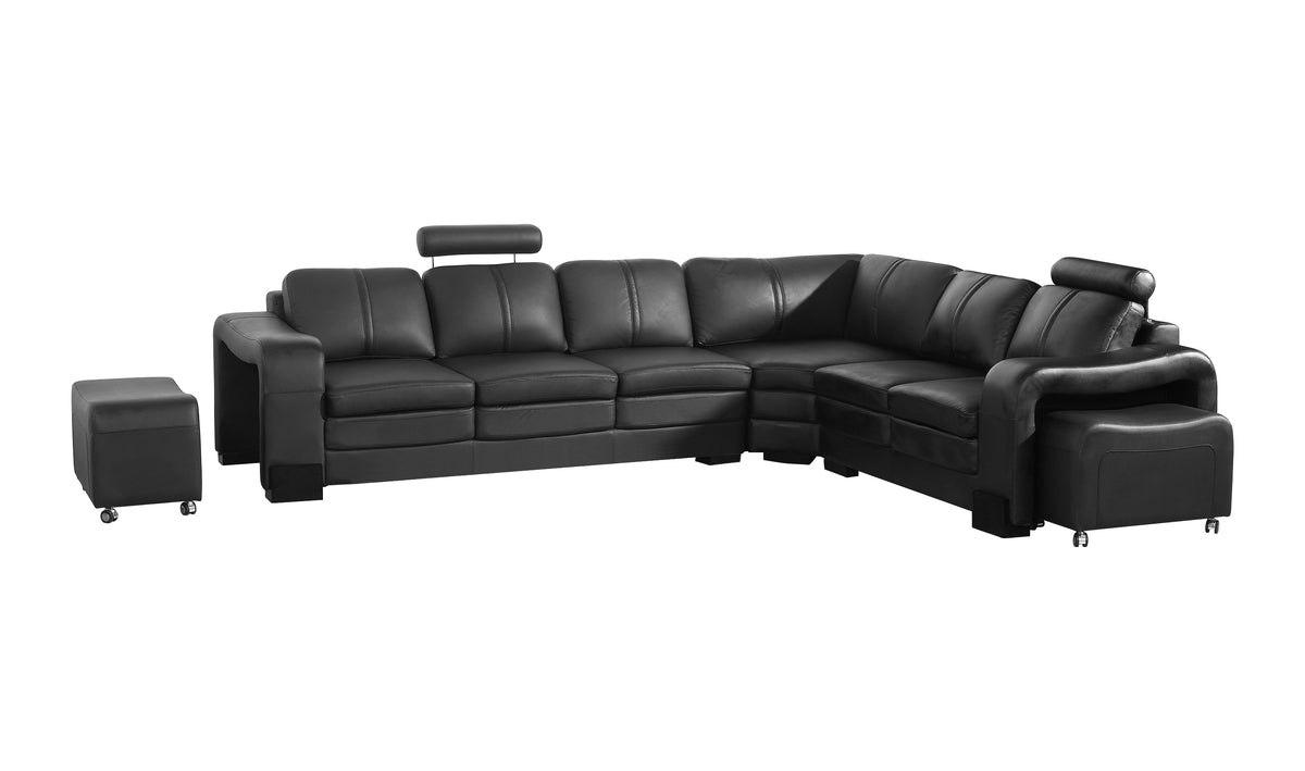 Luxurious 6 Seater Faux Leather Corner Sofa