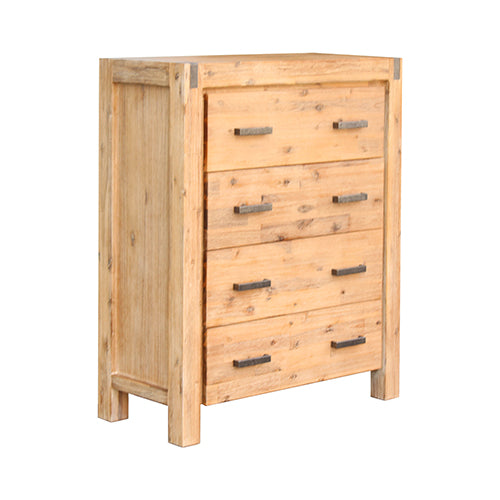 Tallboy 4 Drawers - Oak Colour