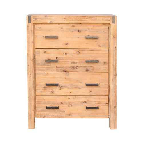 Tallboy 4 Drawers - Oak Colour