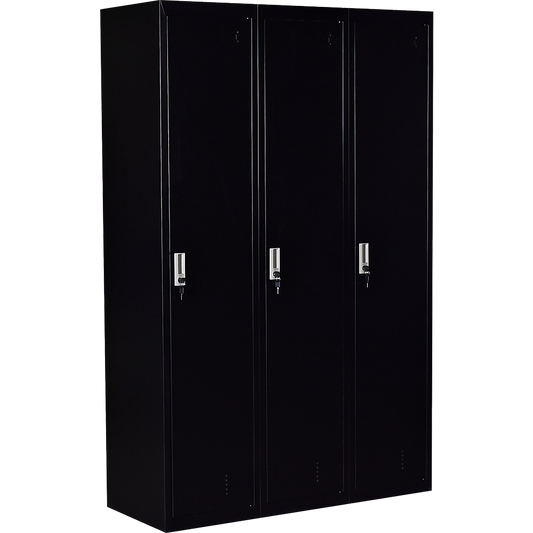 Three-Door Side by Side Office Gym Shed Storage Locker