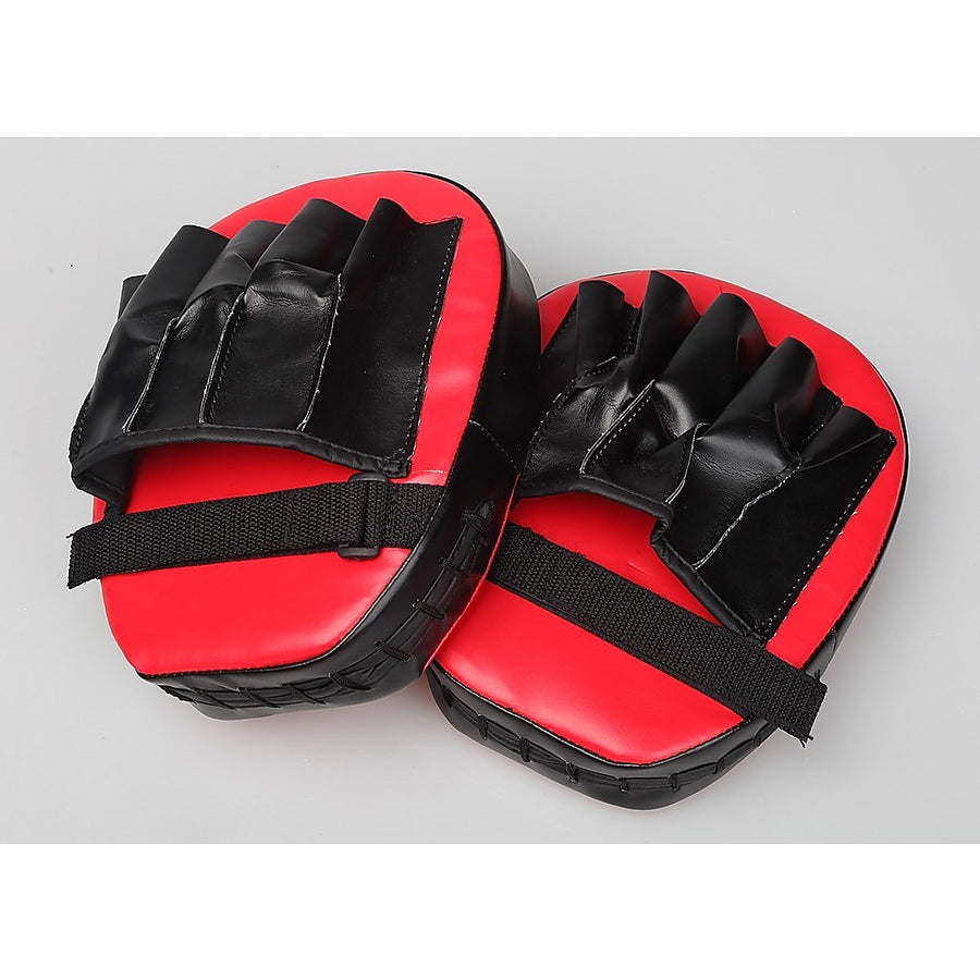 2 x Thai Boxing Punch Focus Gloves - Red & Black