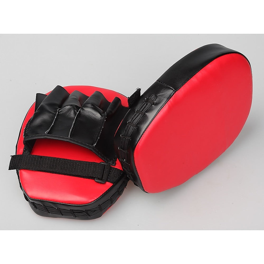 2 x Thai Boxing Punch Focus Gloves - Red & Black