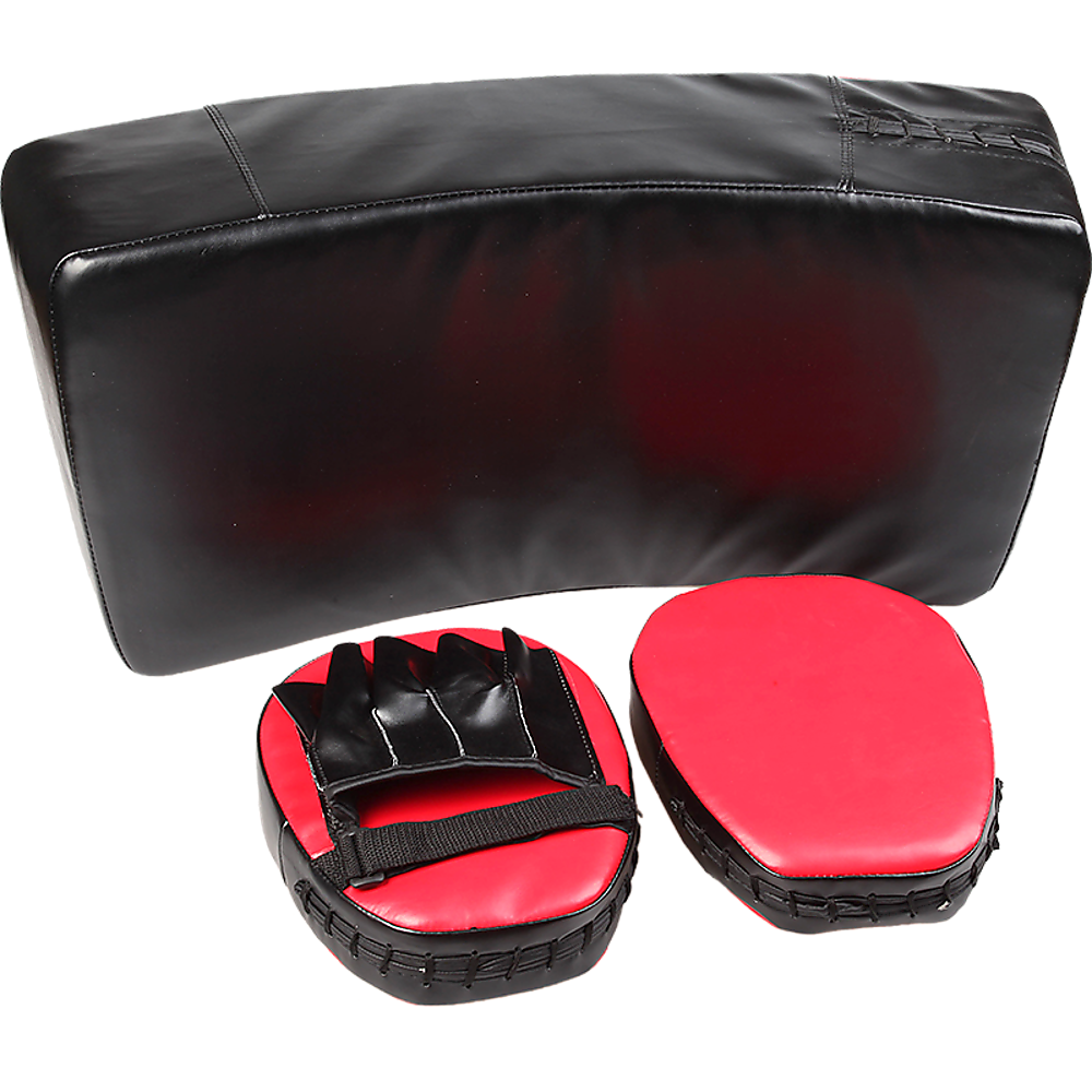 Kicking Boxing Sparring Shield & Punching Pad Mitts Combo