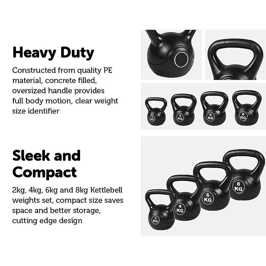 4pc Kettle Bell Weight Set 20KG