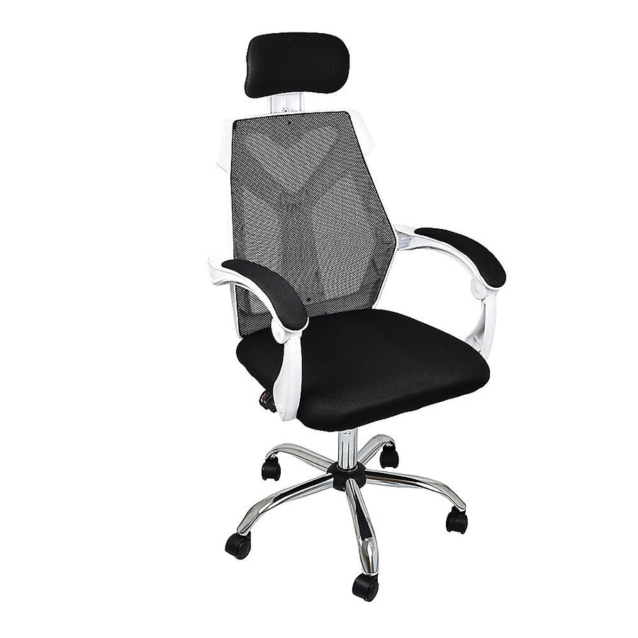 Office Chair Gaming Computer Chairs Mesh Back Foam Seat - White