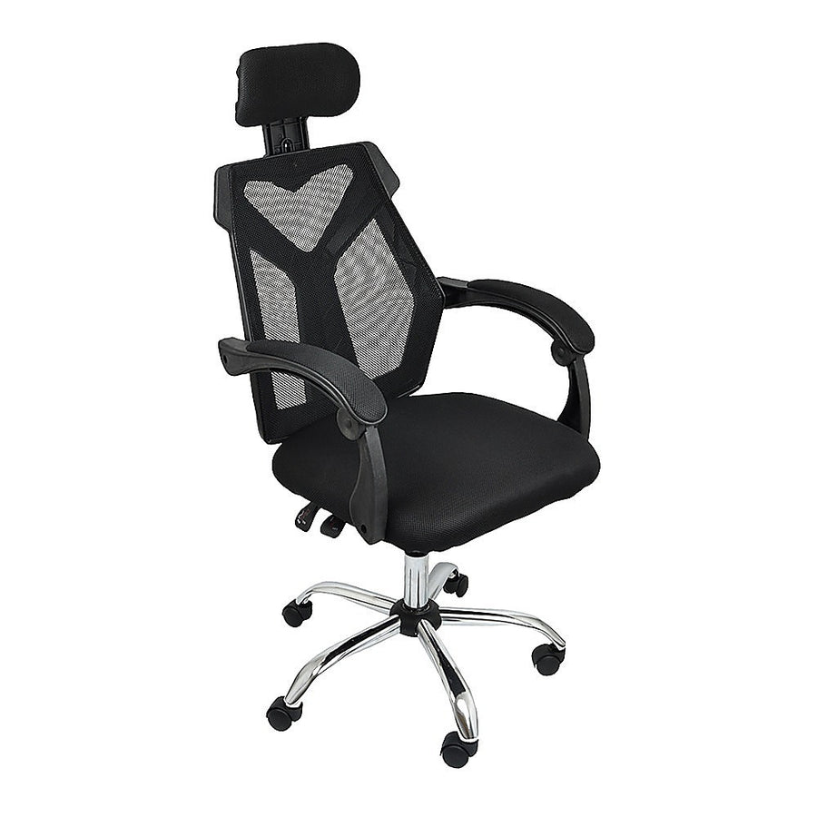 Office Chair Gaming Computer Chairs Mesh Back Foam Seat - Black