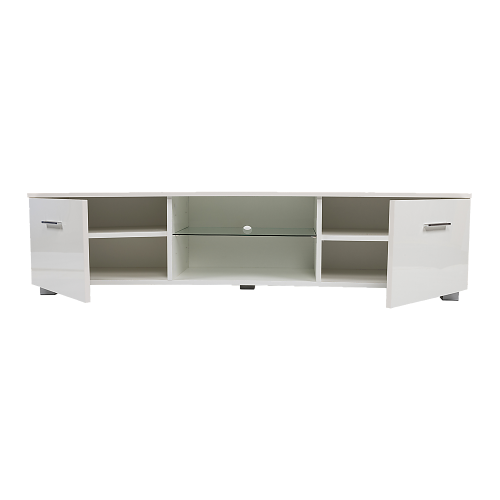 TV Entertainment Unit Gloss White 140cm