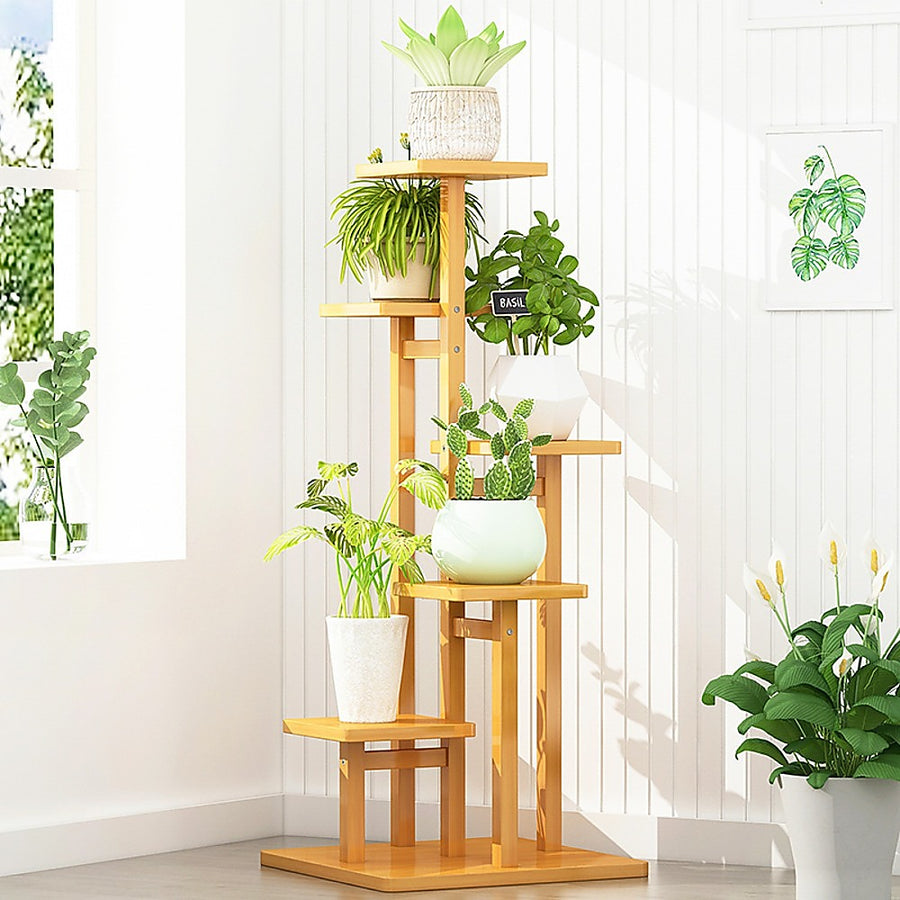 Bamboo 5 Shelf Plant Stand