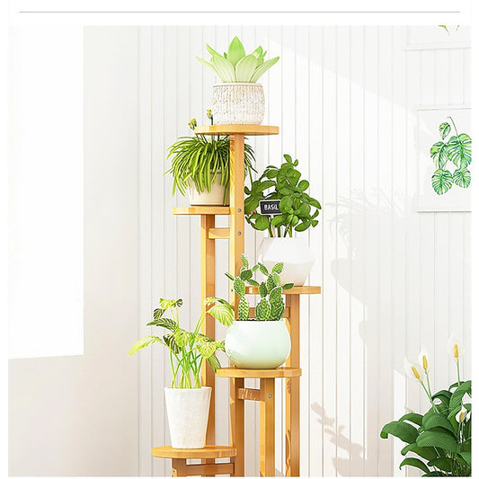 Bamboo 5 Shelf Plant Stand