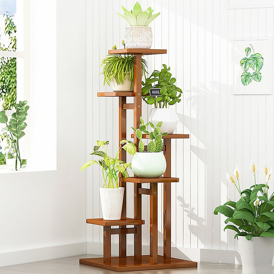 5 Shelf Bamboo Plant Stand