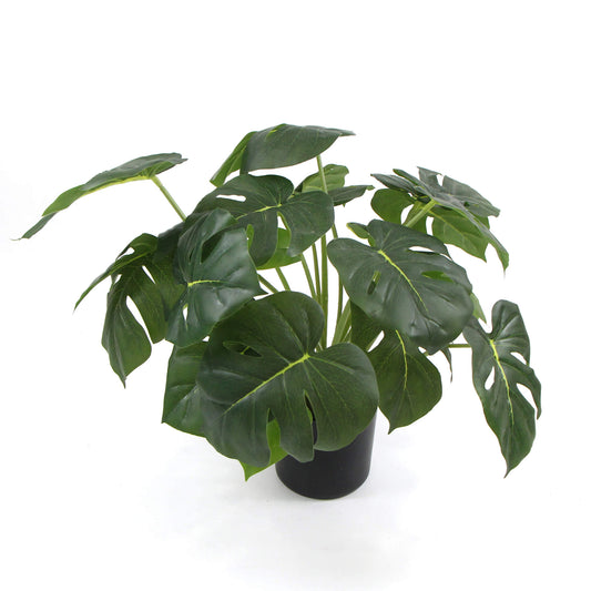 Potted Split Philodendron Real Touch Leaves 50cm